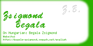 zsigmond begala business card